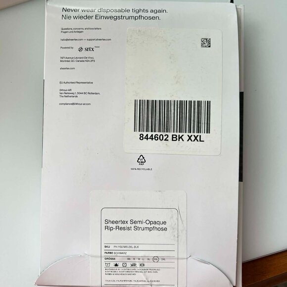 Sheertex Semi-Opaque Rip-Resistant Tights - Picture 2 of 3